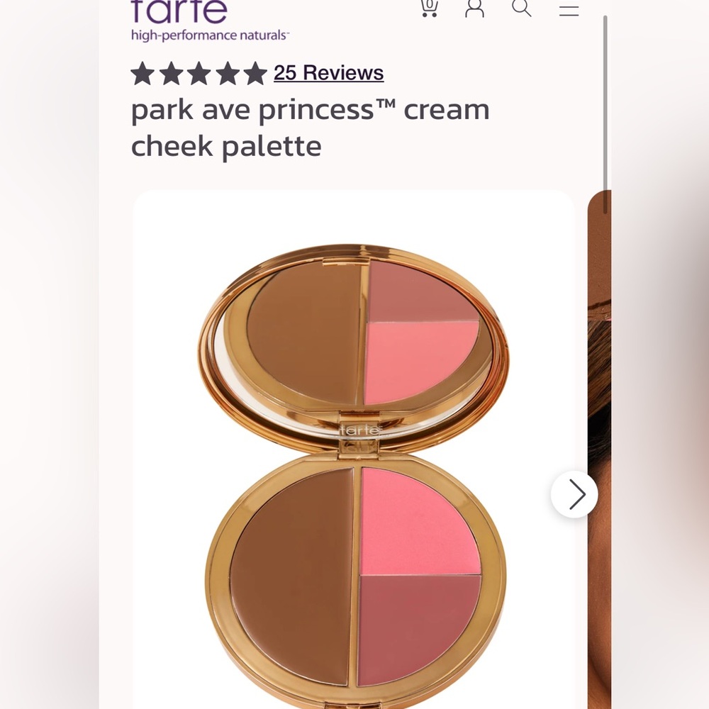 Tarte Park Ave Princess Cream Cheek Palette - medium to tan